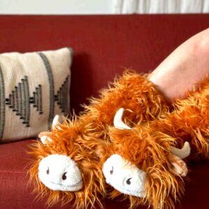 Highland Cattle | Plush Non-Slip Slipper
